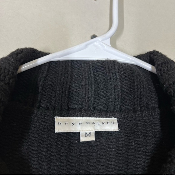 Bryn Walker Wool Blend Thick Chunky Knit Cardigan Size Medium - Picture 12 of 13